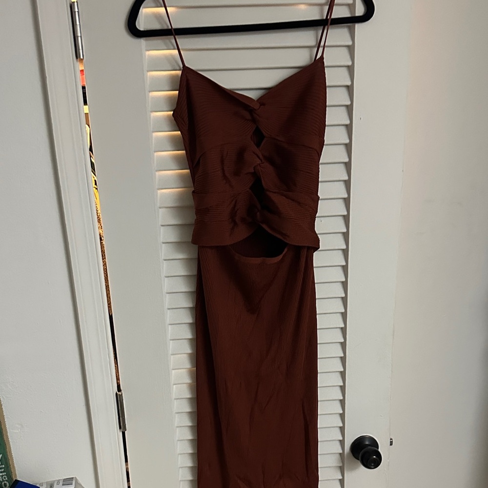 Cult Gaia burnt Orange peekaboo Dress!
